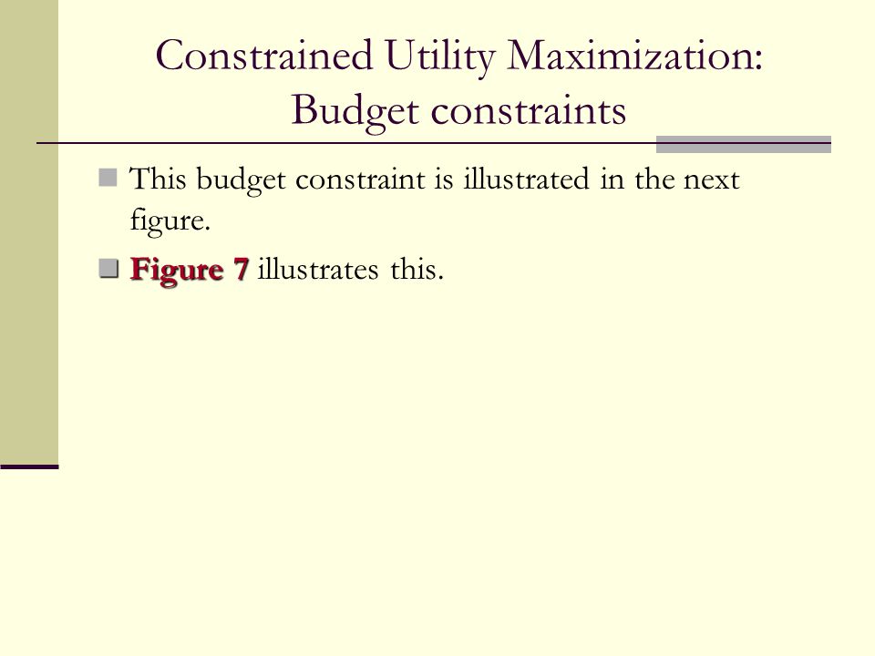 writing a budget constraint illustrates